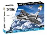 COBI 5815 - Armed Forces F-16 D Fighting Falcon Kampfflugzeug Bausatz 2 Minifiguren