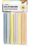 Folia Holzst&auml;bchen PASTELL 114x10x2mm 50 St&uuml;ck / Folia