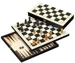 Philos 2514 - Schach Backgammon Dame Set Feld 44 mm / Philos / Spiel