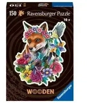 Ravensburger Puzzle 17512 - Bunter Fuchs - 150 Teile Kontur-Holzpuzzle mit stabilen