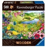 Ravensburger Puzzle 17513 - Wilder Garten - 500 Teile Holzpuzzle mit stabilen