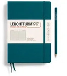 Notizbuch Medium (A5) Hardcover 251 nummerierte Seiten Pacific Green Liniert /