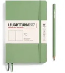 Notizbuch Paperback (B6+) Softcover 123 nummerierte Seiten Salbei Blanko /