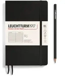 Notizbuch Paperback (B6+) Softcover 123 nummerierte Seiten Schwarz Liniert /
