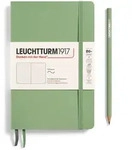 Notizbuch Paperback (B6+) Softcover 123 nummerierte Seiten Salbei Dotted /