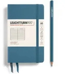 Notizbuch Pocket (A6) Hardcover 187 nummerierte Seiten Stone Blue Liniert /