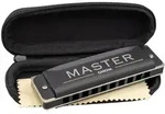 Master Edition Blues Harmonica in C (incl. soft case and cleaning cloth) / Hage