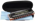 Professional Blues Harmonica in D (incl. case and cleaning cloth) / Hage Musikverlag