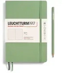Notizbuch Medium (A5) Softcover 123 nummerierte Seiten Salbei Dotted /...