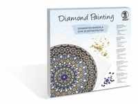 URSUS ErwachsenenBastelsets Diamond Painting Diamanten Mandala blau/weiß/gelb (Set
