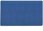 Sisalteppich SISALLUX - Blau - 100x100cm