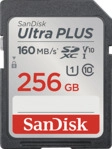 SANDISK Ultra&reg; PLUS SDXC&trade;-UHS-I-Karte, SDXC Speicherkarte, 256 GB, 160 MB/s