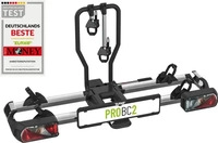 EUFAB PROBC2 Fahrradtr&auml;ger komplett vormontiert f&uuml;r 2 Bikes, Schwarz/Grau)