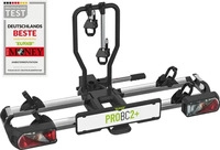EUFAB PROBC2+ Fahrradtr&auml;ger komplett vormontiert f&uuml;r 2 Bikes, Schwarz/Grau)