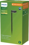 PHILIPS Outdoor Solar Vynce 1.5W Sockel Wegeleuchte Warmwei&szlig;es Licht 200