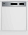 BEKO BDSN15430X Geschirrsp&uuml;ler (teilintegrierbar, 598 mm breit, 48 dB (A), D)