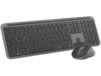 LOGITECH MK950 Signature Slim Combo, Tastatur & Maus Set, kabellos, Graphit