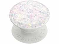POPSOCKETS PopGrip Basic Iridescent Confetti White Handyhalterung, Mehrfarbig