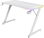 TRUST Gaming Desk Trust GXT709W LUMINUS RGB White RGB-Gaming-Tisch