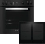 MIELE H 2457 IP OBSW + KM 7005 FR, Einbauherdset (Induktionskochfeld, A+, 76 l)