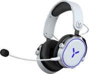 ISY IC 6010 Kabelloses RGB-Headset f&uuml;r PS5, Over-ear Gaming-Headset Schwarz/Wei&szlig;