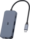 ISY IAD-1033 7-in-1 USB C Multiport-Adapter, Silber
