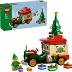 LEGO Iconic 40746 Lieferwagen des Weihnachtsmanns Bausatz, Mehrfarbig