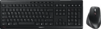 CHERRY Stream Desktop Comfort Maus + Tastatur, Set, Kabellos, Schwarz