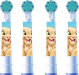 ORAL-B Pro Kids f&uuml;r Kinder ab 3 Jahren, K&ouml;nig der L&ouml;wen, 4 St&uuml;ck Aufsteckb&uuml;rsten