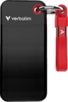 VERBATIM Pocket USB 3.2 Gen 2 Festplatte, TB SSD, extern, Schwarz/Rot