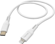 HAMA Flexible USB-C Lightning, Ladekabel, 1,5 m, Wei&szlig;