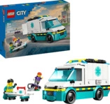 LEGO City 60451 Rettungswagen Bausatz, Mehrfarbig