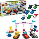 LEGO DUPLO Town 10445 F1&reg; Team Rennautos mit Rennfahrern Bausatz, Mehrfarbig