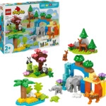 LEGO DUPLO Town 10446 Wildtier-Familien 3-in-1-Set Bausatz, Mehrfarbig