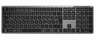 ISY IKE-7200, Tastatur, Scissor, kabellos, Grau