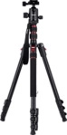 ROLLEI Compact Traveler No. 2 Dreibein Stativ, Schwarz/Rot, H&ouml;he offen bis 180 cm