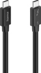 HAMA 1 m, Thunnderbolt 5, USB-C kabel, Schwarz