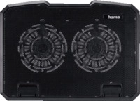 HAMA Laptop-K&uuml;hler Black Metal, Universal, Schwarz