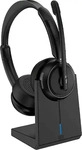 ISY IHS-8200 Bluetooth Headset mit Dockingstation, Over-ear Schwarz