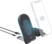 HAMA Wireless Charger Set "QI-FC15S" Ladeger&auml;t Universal 15 Watt, Anthrazit