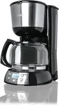 KOENIC KCM 101024 Kaffeemaschine mit Zeitschaltuhr (Timer) Edelstahl/Schwarz