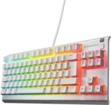 STEELSERIES APEX 3 TKL, Gaming Tastatur, Rubberdome, Kabelgebunden, Wei&szlig;