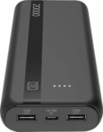 CELLULAR LINE Tragbare Powerbank 20000 mAh Schwarz