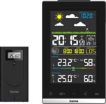 HAMA 222239 WETTERSTATION JAMAIKA, SCHWARZ Wetterstation
