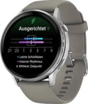 GARMIN Venu 4 45 mm Smartwatch Edelstahl und faserverst&auml;rktes Polymer Silikon, 22