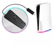 ISY IC-6017, RGB Standfu&szlig; f&uuml;r PS5, Transparent