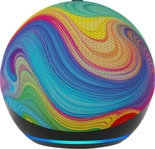 AMAZON Echo Dot (5.Generation) Kids, Smart Speaker, Regenbogenwirbel Design