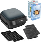 TEFAL SW862B Snack Collection Sandwich- und Waffeleisen Schwarz/Blau