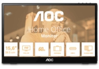 AOC 16T3EA 15,6 Zoll Full-HD Tragbarer Monitor 4 ms Reaktionszeit 60 Hz