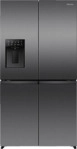 HISENSE RQ5P640SYKD Fl&uuml;gelt&uuml;rk&uuml;hlschrank (640 l, D, 1790 mm hoch, Black stainless